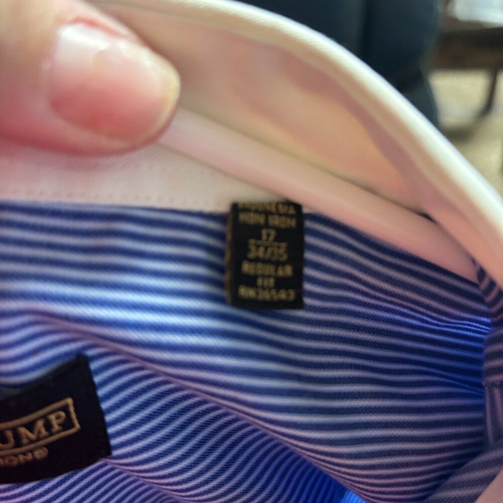 Donald Trump Dress Shirt w/French Cuff - Size 17 34/35 - 1477 - Picture 7 of 7